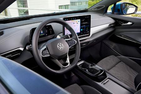 VW ID.4 Modellpflege (2023) Cockpit mit neuem Infotainment