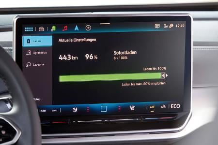VW ID.4 ID.5 Modellpflege (2023) 12,9-Zoll-Infotainment-Bildschirm