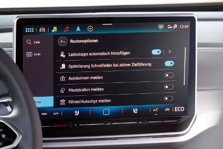 VW ID.4 ID.5 Modellpflege (2023) 12,9-Zoll-Infotainment-Bildschirm