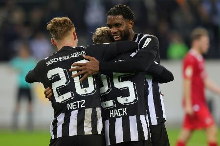 Gladbach beschenkt Seoane: Dank Jordan im Achtelfinale Gladbach beschenkt Seoane: Dank Jordan im Achtelfinale