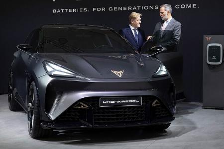 Cupra Urban Rebel mit Wayne Griffiths und König Felipe VI. von Spanien