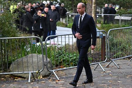 Prinz William besucht Beerdigung von Sir Bobby Charlton Prinz William besucht Beerdigung von Sir Bobby Charlton