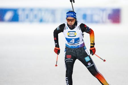 Deutsche Biathletinnen auf Rang drei Deutsche Biathletinnen auf Rang drei