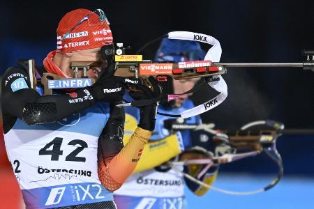 Infektsymptome: Biathlon-Staffel ohne Rees und Strelow Infektsymptome: Biathlon-Staffel ohne Rees und Strelow