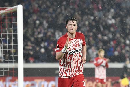 Hattrick Gregoritsch: Freiburg überwintert in Europa League Hattrick Gregoritsch: Freiburg überwintert in Europa League