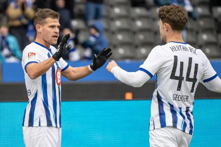 Niederlechner schießt Hertha in die obere Tabellenhälfte Niederlechner schießt Hertha in die obere Tabellenhälfte