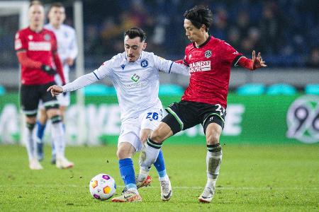 Remis gegen KSC: Hannover seit vier Spielen ohne Sieg Remis gegen KSC: Hannover seit vier Spielen ohne Sieg