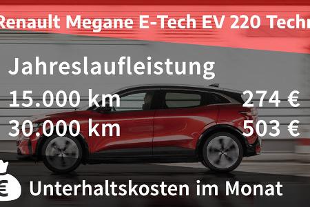 Renault Megane E-Tech EV 220 Techno