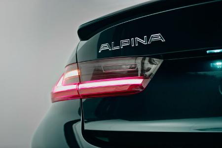 Rücklicht des BMW Alpina B3 Sondermodell Südafrika.