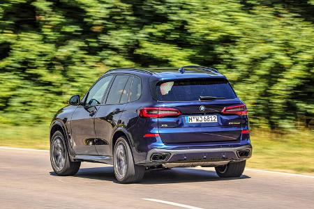 BMW X5 M50i, Range Rover Velar P550, ams 0321 Vergleichstest