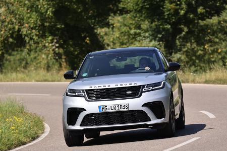 BMW X5 M50i, Range Rover Velar P550, ams 0321 Vergleichstest