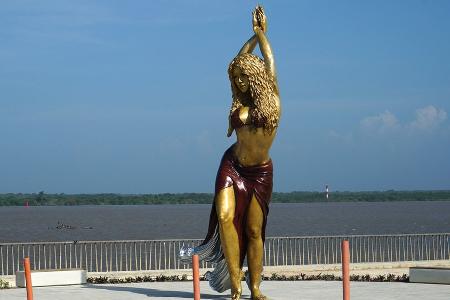 Inklusive Hüftschwung: Shakira wurde in Kolumbien mit Statue geehrt Inklusive Hüftschwung: Shakira wurde in Kolumbien mit Statue geehrt