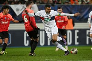 Dreierpack Mbappe: PSG im Pokal mit 9:0-Kantersieg