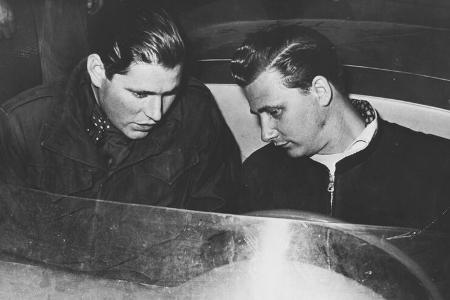 Herbert Linge (1928-2024), Hans Herrmann, Mille Miglia 1954