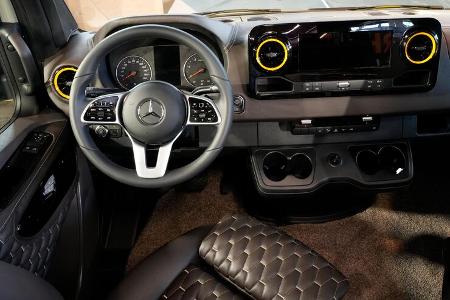 Fahrerhaus, Mercedes, Sprinter, Cockpit, Lenkrad