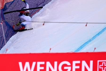 Abfahrt in Wengen: Kilde bei Sturz verletzt Abfahrt in Wengen: Kilde bei Sturz verletzt