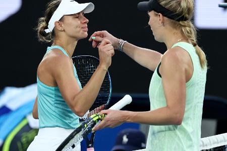 Wozniacki nach Kurzschicht in der zweiten Runde Wozniacki nach Kurzschicht in der zweiten Runde
