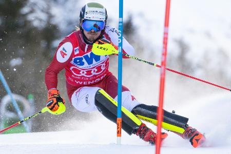 Slalom in Wengen: Feller siegt erneut, Holzmann auf Rang 14 Slalom in Wengen: Feller siegt erneut, Holzmann auf Rang 14
