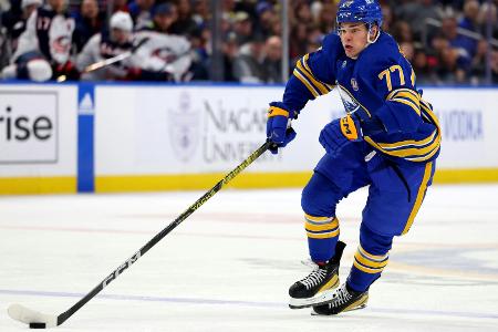 Sabres und Peterka siegen souverän gegen Sharks ohne Sturm Sabres und Peterka siegen souverän gegen Sharks ohne Sturm
