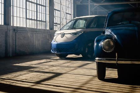 VW Käfer Baujahr 1949, VW ID.Buzz