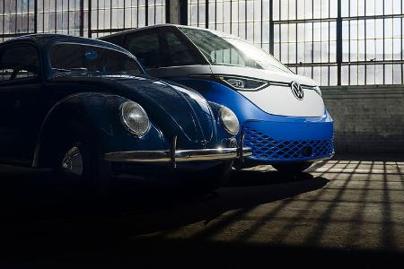 VW Käfer Baujahr 1949, VW ID.Buzz