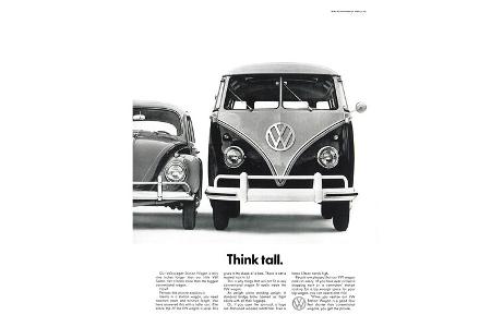 VW Käfer Baujahr 1949, VW T1 (VW Bulli), US-Werbung
