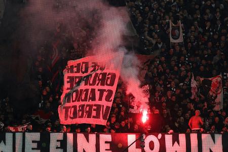 Pyrotechnik: 115.200 Euro Geldstrafe für Frankfurt Pyrotechnik: 115.200 Euro Geldstrafe für Frankfurt