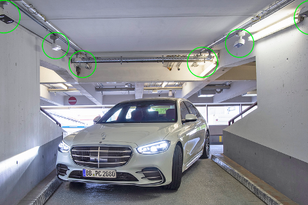 Automated Valet Parking Stuttgart Flughafen Mercedes S-Klasse