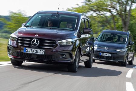 Mercedes T 180, VW Caddy 1.5 TSI Mercedes T 180, VW Caddy 1.5 TSI
