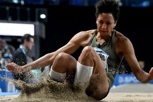 Kein Geschenk zum Geburtstag: Mihambo legt "Salto nullo" hin