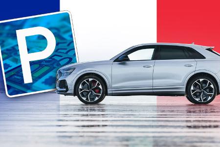 Parken Gebühren Frankreich SUV Gewicht 18 Euro Teuer 2024 Collage