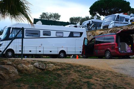 Pössl Campstar kompakter Campervan Campingplatz Pössl Campstar kompakter Campervan Campingplatz