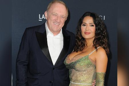 Salma Hayek: 15. Hochzeitstag mit Salma Hayek: 15. Hochzeitstag mit