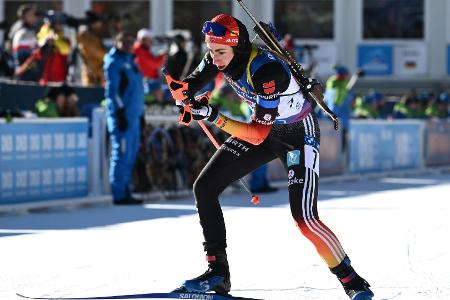 Biathletinnen verpassen Podest im Massenstart Biathletinnen verpassen Podest im Massenstart