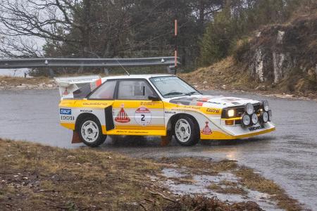 Walter Röhrl Audi Quattro S1 E2 (1986) Histo Monte (2024) Kurve