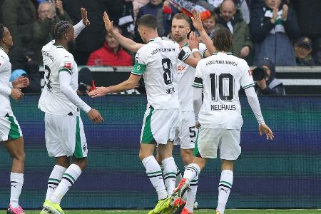 Erster Sieg in der Rückrunde: Gladbach atmet auf Erster Sieg in der Rückrunde: Gladbach atmet auf