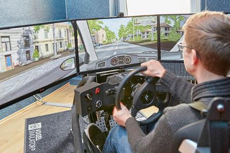Fahrsimulator in der Fischer Academy