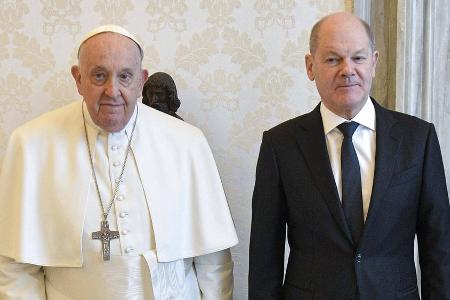 Olaf Scholz: Privataudienz beim Papst Olaf Scholz: Privataudienz beim Papst