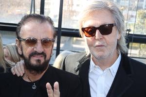 Die Beatles in Paris: Paul McCartney und Ringo Starr in der Front Row