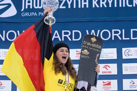 Snowboarderin Hofmeister: Auf dem Regal ist noch Platz Snowboarderin Hofmeister: Auf dem Regal ist noch Platz