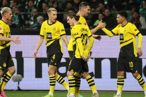 Nach Rot für Sabitzer: BVB zittert sich zum Sieg in Bremen