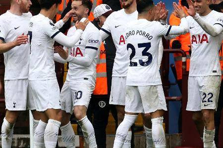 Werner trifft: Tottenham bezwingt Aston Villa mit 4:0 Werner trifft: Tottenham bezwingt Aston Villa mit 4:0