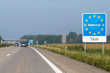 Niderlande Autobahn Grenze
