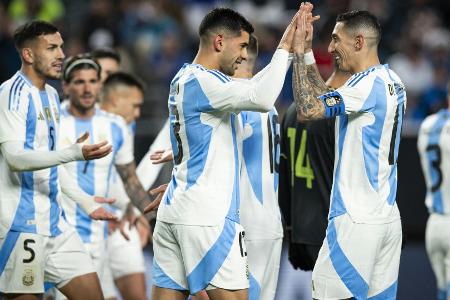 Ohne Messi: Lockerer Sieg für Weltmeister Argentinien Ohne Messi: Lockerer Sieg für Weltmeister Argentinien