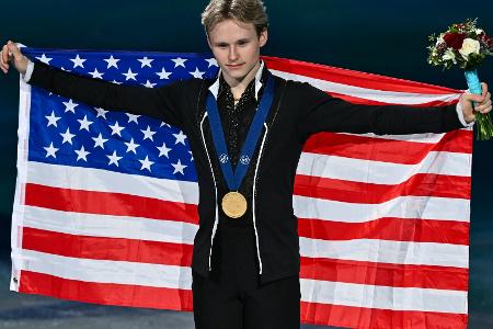 Eiskunstlauf-WM: Malinin mit sechs Vierfachsprüngen zu Gold Eiskunstlauf-WM: Malinin mit sechs Vierfachsprüngen zu Gold