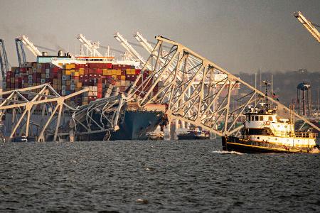 Francis Scott Key Bridge in Baltimore Einsturz