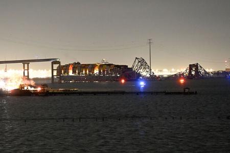 Francis Scott Key Bridge in Baltimore Einsturz