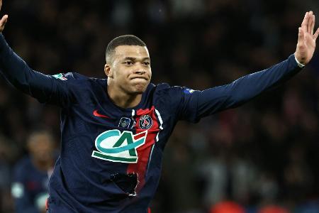 Dank Mbappe: PSG nach drei Jahren wieder im Pokalfinale Dank Mbappe: PSG nach drei Jahren wieder im Pokalfinale