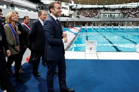 Macron glaubt an Eröffnungsfeier auf der Seine und Störfeuer aus Russland Macron glaubt an Eröffnungsfeier auf der Seine und Störfeuer aus Russland