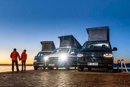 Vergleichstest Reimo, VW California, Köhler Sunvan Vergleichstest Reimo, VW California, Köhler Sunvan